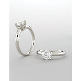 14K White Gold Round Engagement Ring 122231:496:P | 14K White Gold Round Engagement Ring 122231:496:P