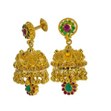 22K Yellow Gold Long Necklace & Jhumki Earrings Set W/ Emeralds, Rubies & CZ Gemstones | 


Mix the beauty of traditional designs, radiant gold and gemstone accents to create statement l...