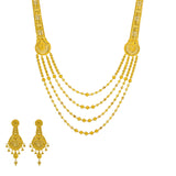 22K Yellow Gold Long Necklace & Earrings Set W/ Draping Collar Strands | 


Elongate your collar line for additional allure with beautiful gold jewelry like this 22K yell...