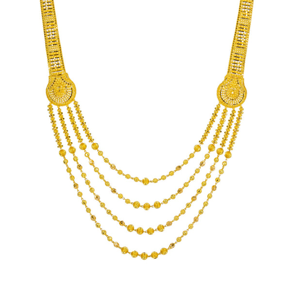 22K Yellow Gold Long Necklace & Earrings Set W/ Draping Collar Strands | 


Elongate your collar line for additional allure with beautiful gold jewelry like this 22K yell...