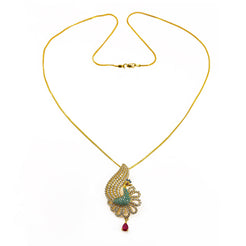 22K Gold Necklace and Earrings Set