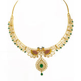 22K Gold Necklace and Earrings Set | 22K Gold Necklace and Earrings Set
36x23mm pendan,1.00mm chain. Necklace  37.5.1+Earrings 5.2 gm...