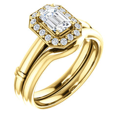 14K Yellow 6mm Emerald Engagement Ring 122177:1006:PMB