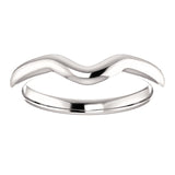 14K White 6mm Oval Engagement Ring 122177:555:PMB | 
