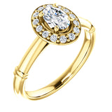 14K Yellow 6x4mm Oval Engagement Ring 122177:556:P | 