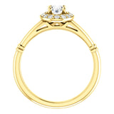 14K Yellow 6x4mm Oval Engagement Ring 122177:556:P | 