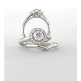 14K Rose 6mm Round Engagement Ring 122177:239:PMB | 