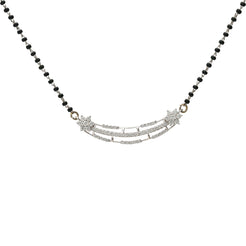 18K White Gold & Diamond Estaa Mangalsutra