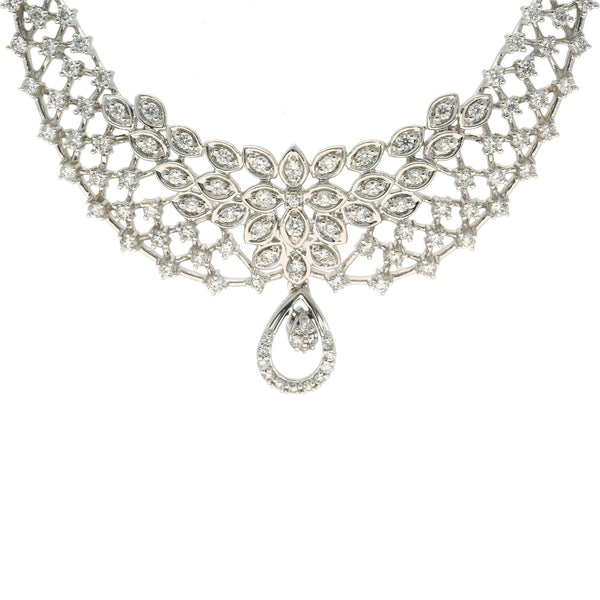 18K White Gold & Diamond Oishi Mangalsutra Necklace | 
Symbolize your new union with this beautiful mangalsutra necklace! The modern design and elegant...