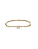 18K Rose Gold Diamond Bangle W/ 0.916ct Diamonds | Indulge in the guilt-free exploration of precious diamonds and gold of this exquisite women’s 18K...