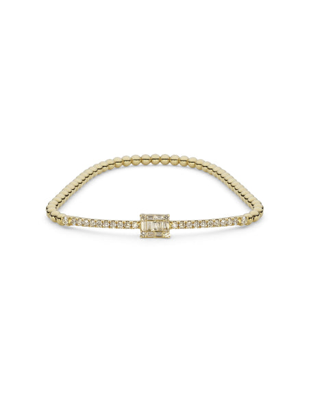 18K White Gold Diamond Bangle W/ 0.83ct Pave Set Diamonds | Indulge in the guilt-free exploration of precious diamonds and gold of this exquisite women’s 18K...