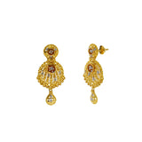 22K Gold Multi Tone Gold Meenakari Drop Earrings W/ Shield Design & Feather Accents | 


Enjoy the beauty of brilliant gold colors blended into classic fine jewelry designs such as th...