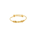 An image of a single Angelic 22K gold baby bangle from Virani Jewelers | Express the love you have for your child with the Angelic 22K gold baby bangles from Virani Jewel...