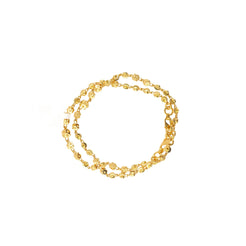 An image of the 22K gold baby bracelet set from Virani Jewelers.