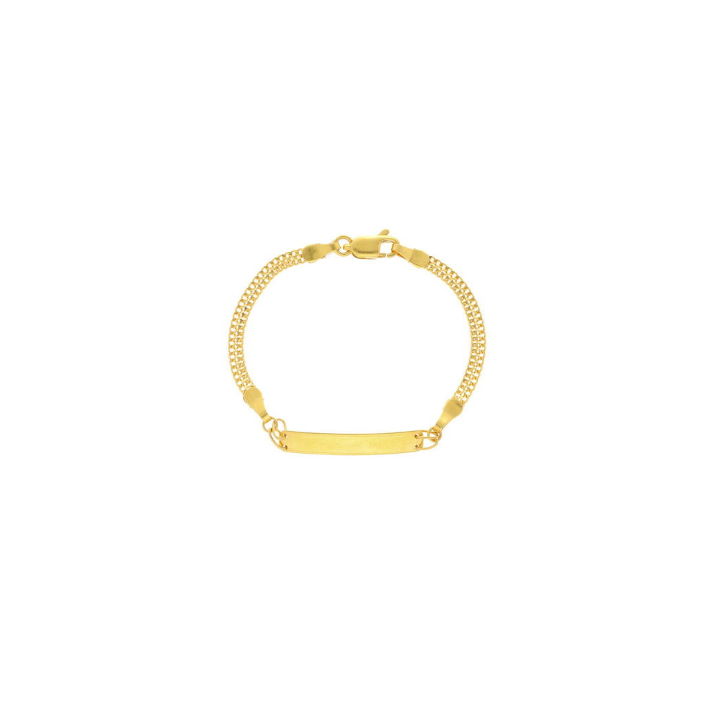 22K Yellow Gold Link peace Graceful Baby Bracelet, 3.3 grams | 


This yellow gold bracelet with exotic designs makes it a perfect casual or everyday accessory!...