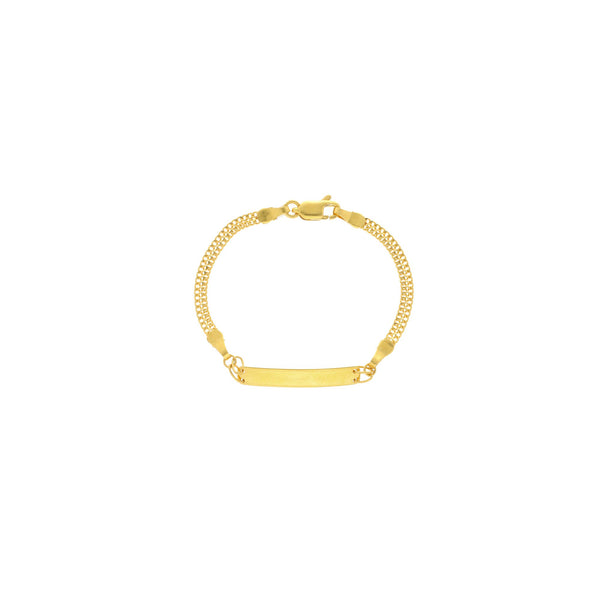 22K Yellow Gold Link peace Graceful Baby Bracelet, 3.3 grams | 


This yellow gold bracelet with exotic designs makes it a perfect casual or everyday accessory!...