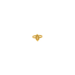 22K Yellow Gold Marquise-Cut Baby Ring