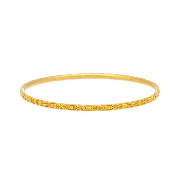 22K Yellow Gold Bangles Set of Twelve, 110 Grams | 


Beautify your everyday looks with the radiant designs of this set of twelve 22K yellow gold th...