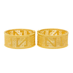 22K Yellow Gold Prestige Bangle Set Of 2