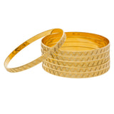 22K Yellow Gold Bangles Set of 6 W/ Laser Etched Zig-Zag Pattern | 


Bold patterns can easily be carried from the textiles of your clothing to the fine designs of ...