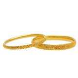 22K Yellow Gold Domed Bangles Set of Six W/ Thick & Thin Bangles 92.7 Grams | 


Add the needed depth and texture to your everyday style with the beauty of this set of six fla...
