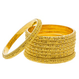 22K Yellow Gold Domed Bangles Set of 8 W/ Pronounced Gold Ball Design | 


Be as ornate and brilliant as you so choose with this ravishing set of eight 22K yellow gold b...