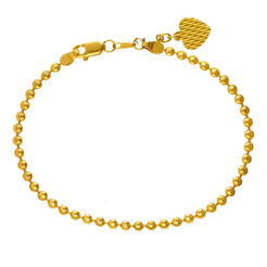 22K Gold Art Deco Beaded Bracelet
