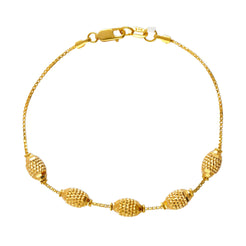 22K Yellow Gold Roshni Beaded Bracelet