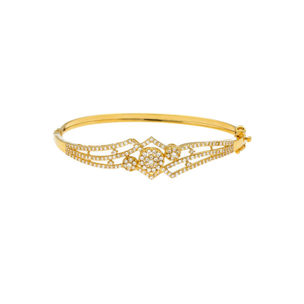 22K Gold Bangle W/ Cubic Zicronia | 



This bangle is a charmer directly as it so happens. It graces your wrist as a quill and holds...