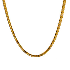 22K Yellow Gold Men's Chain W/ Double Cuban Link