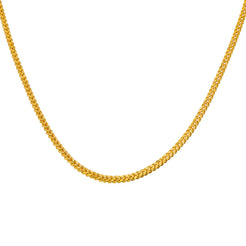 22K Yellow Gold Wheat Link Chain, 55.3 gm