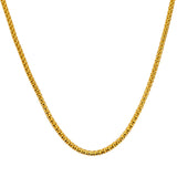 22K Yellow Gold Chain W/ Rounded Cap Link | Take your style to new heights with this 22K gold chain for men from Virani Jewelers!Features:

R...