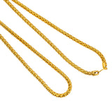 22K Yellow Gold Chain W/ Rounded Cap Link | Take your style to new heights with this 22K gold chain for men from Virani Jewelers!Features:

R...