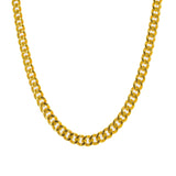 22K Yellow Gold Cuban Link Chain | Add a hint of masculine chic to your chosen attire with this 22K yellow gold Cuban link chain for...