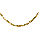 A closup image of the capsule and ball beads on the 22K gold chain from Virani. | Take any outfit to the next level with a 22K gold chain from Virani Jewelers!
 

Made with flawle...