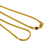 22K Yellow Gold Long Chain W/ Wheat Link Chain, 22 Inches | Layer your chains for a modern look to enhance your attire with this 22K yellow gold long wheat l...