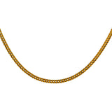 22K Yellow Gold Long Chain W/ Wheat Link Chain, 22 Inches | Layer your chains for a modern look to enhance your attire with this 22K yellow gold long wheat l...