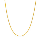 22K Yellow Gold Long Chain W/ Wheat Link Chain, 22 Inches | Layer your chains for a modern look to enhance your attire with this 22K yellow gold long wheat l...