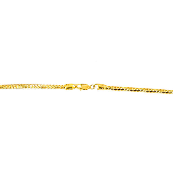 22K Yellow Gold Curb Link Chain | Create the bold, confident look you’ve always wanted with this 22K gold chain from Virani Jeweler...