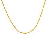 22K Yellow Gold Foxtail Link Chain, 20.2 gm | Take your collection of Indian gold jewelry to the next level with this men’s 22K gold chain from...