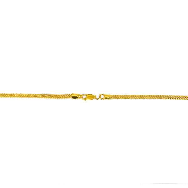 22K Yellow Gold Foxtail Link Chain, 22.4 gm | Complete any outfit with this stunning 22K gold chain from Virani Jewelers!Features:

Intricately...