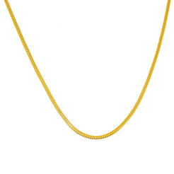 22K Yellow Gold Foxtail Link Chain, 22.4 gm