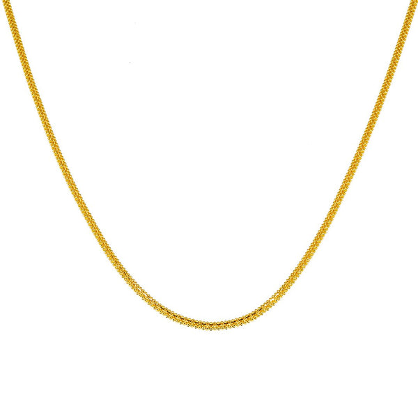 22K Yellow Gold Round Link Chain, 33.8 gm | Add the best in 22K jewelry to your collection with this amazing 22K yellow gold chain from Viran...