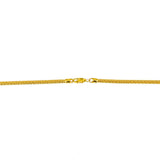 22K Yellow Gold Foxtail Link Chain, 24.4 gm | Invest in the Indian gold jewelry you deserve with this men’s 22K gold chain from Virani Jewelers...