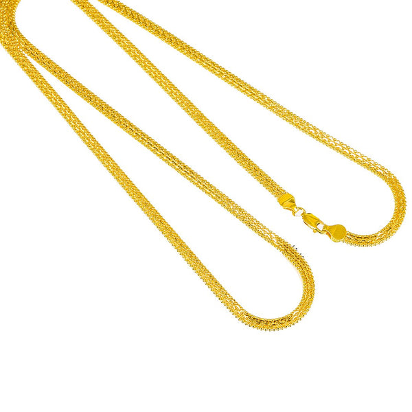 22K Yellow Gold Round Link Chain, 26.8 gm | Invest in the best 22K gold available with this yellow gold men’s chain from Virani Jewelers!Feat...