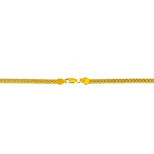 22K Yellow Gold Round Link Chain, 26.8 gm | Invest in the best 22K gold available with this yellow gold men’s chain from Virani Jewelers!Feat...