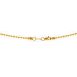 An image of the lobster claw clasp on the 22K gold chain from Virani Jewelers. | Let your sense of style shine when you pair any outfit with this simple, yet elegant, 22K gold ch...