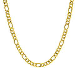 An image of the Figaro chain design on the gold chain for men from Virani Jewelers.