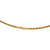 An image of the clasp for the twisted 22K rope chain from Virani Jewelers. | Spice up your wardrobe with a 22K gold chain from Virani Jewelers!

Features Virani’s signature 2...