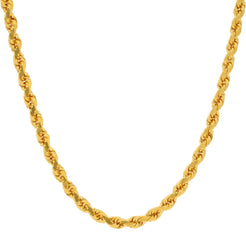 An image of the Twisted Rope 22K gold chain from Virani Jewelers.